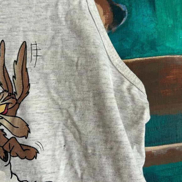 Vintage 1994 Graphic Tank Top - Warner Bros Basketball - Men's M Single Stitch - Picture 13 of 16